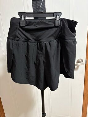 Love Tree Black Athletic Skort with Built-In Shorts